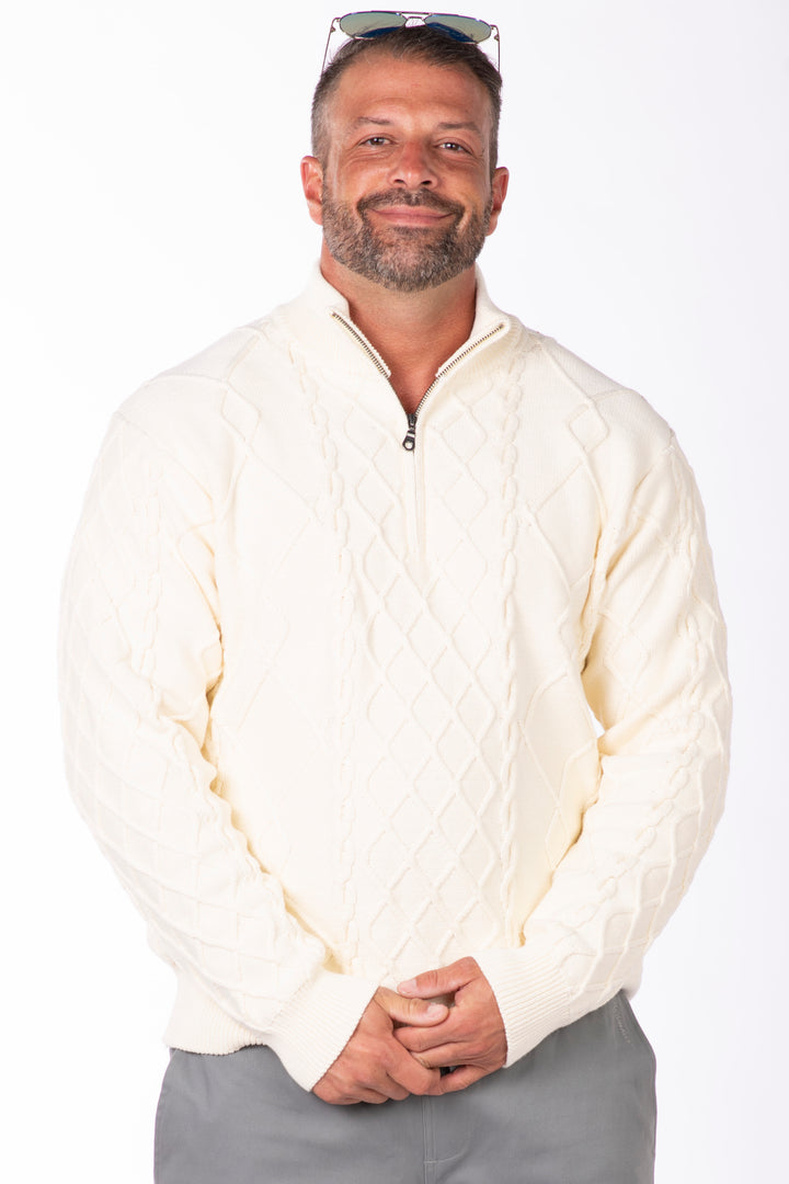The Fisherman 1/4 Cable Sweater
