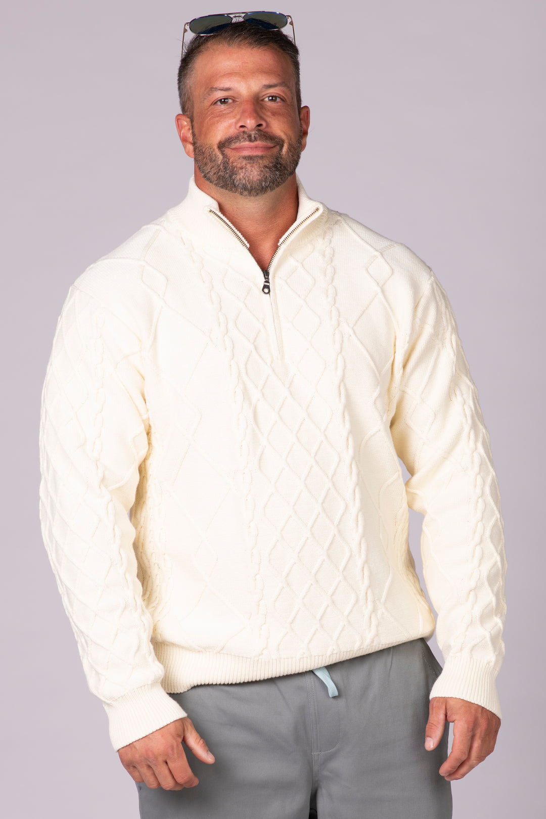 The Fisherman 1/4 Cable Sweater