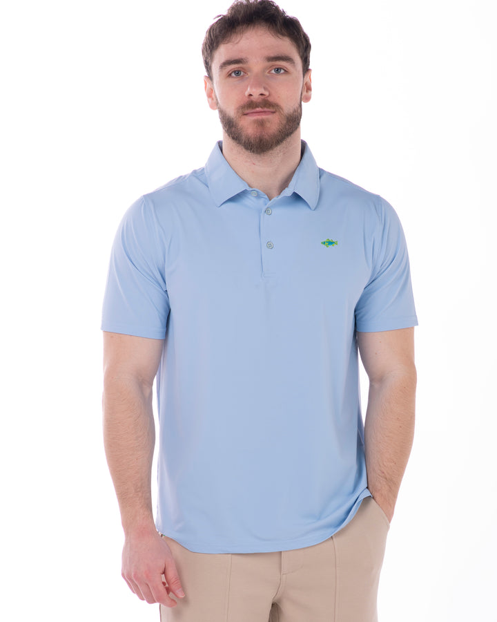 Bay Blue Performance Polo