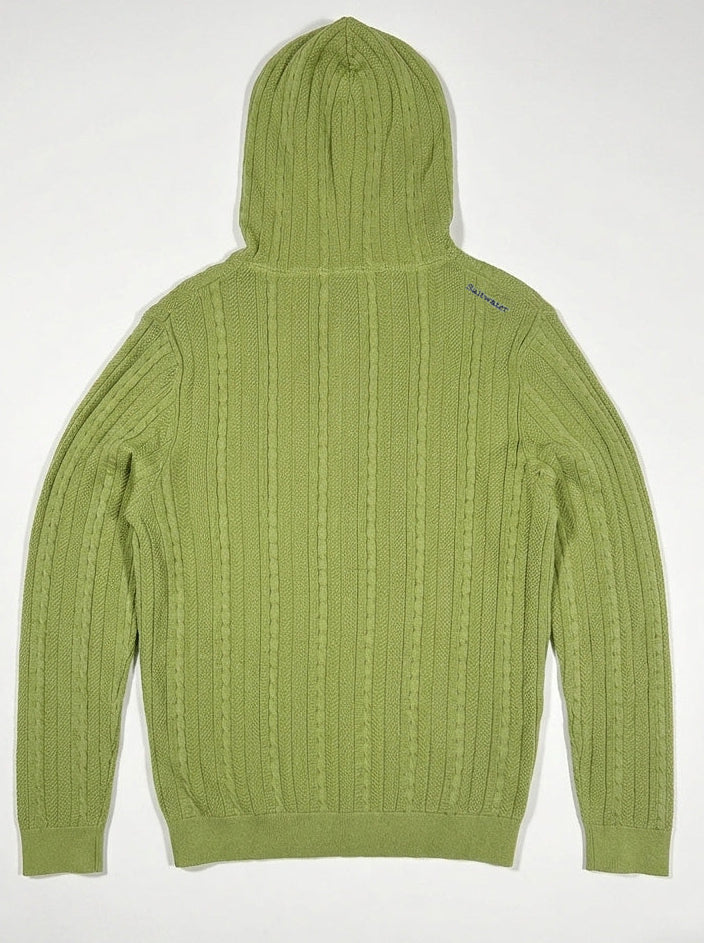 Cable Knit Henley Hoodie