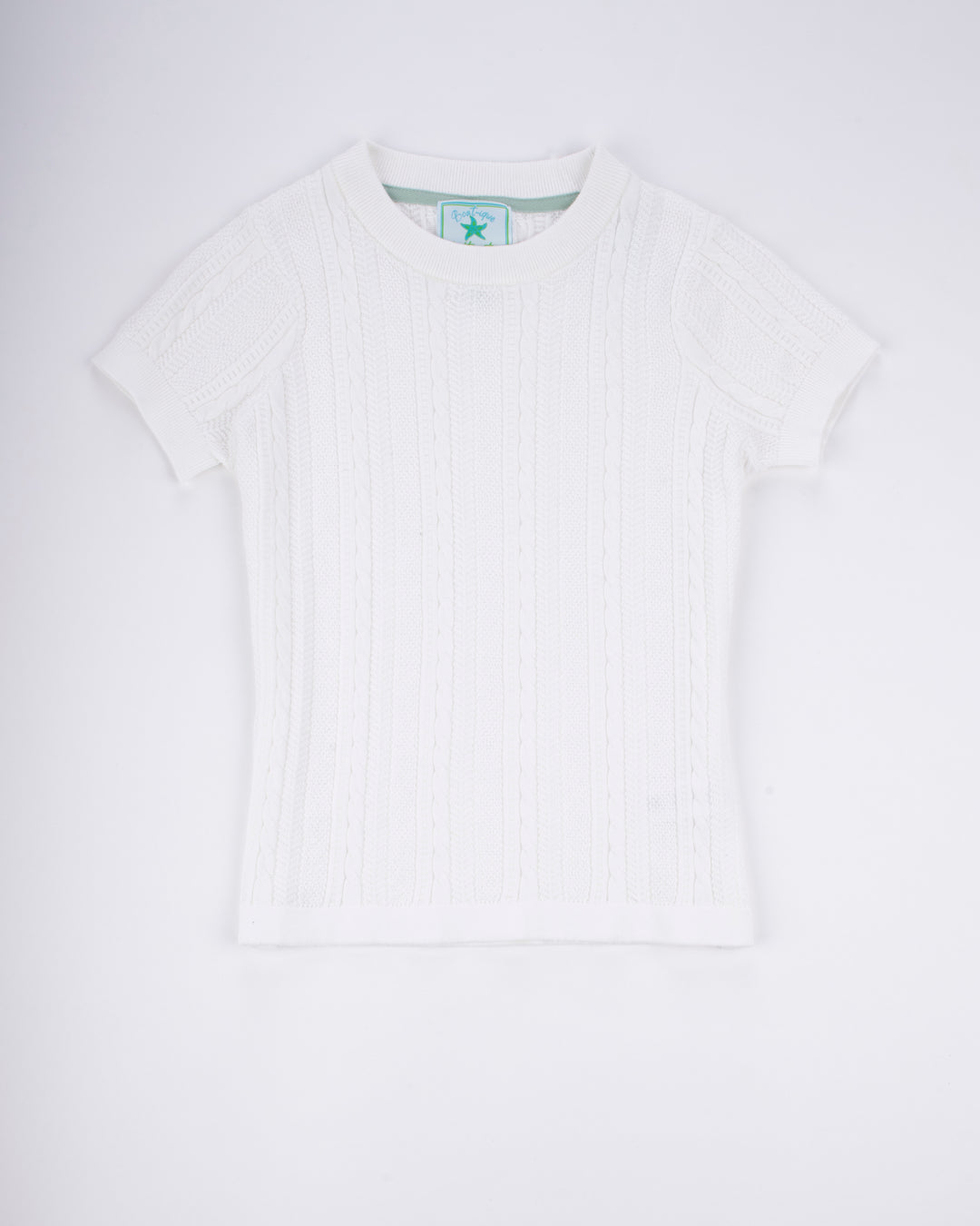 Cable Knit Short Sleeve