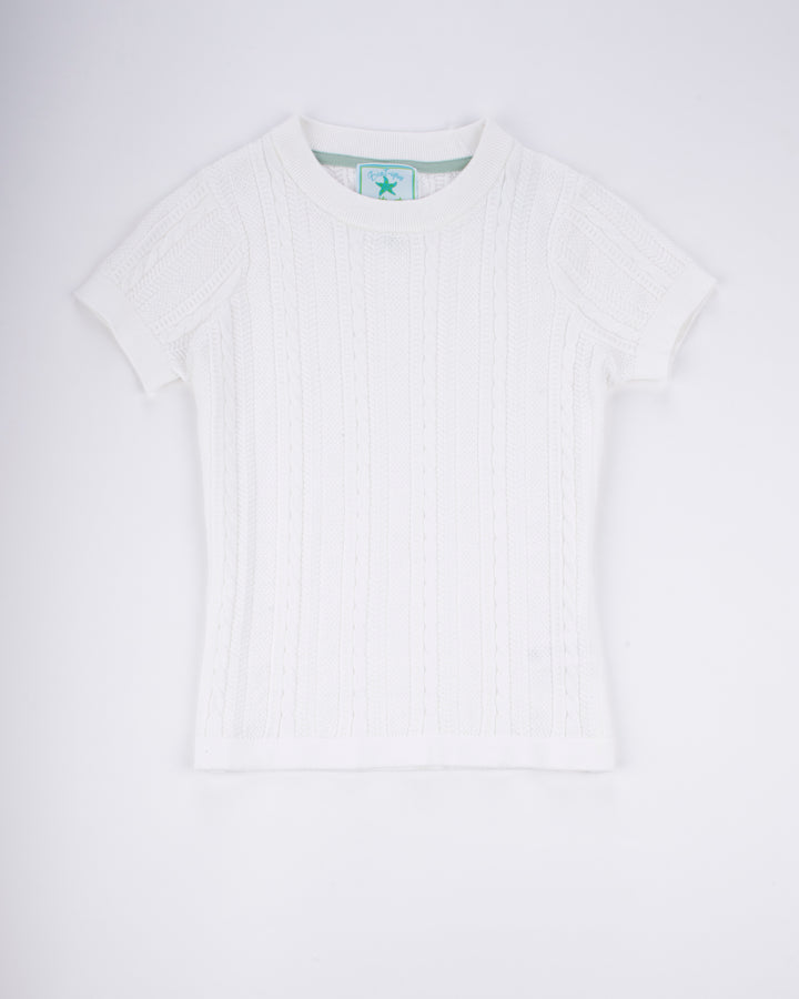 Cable Knit Short Sleeve