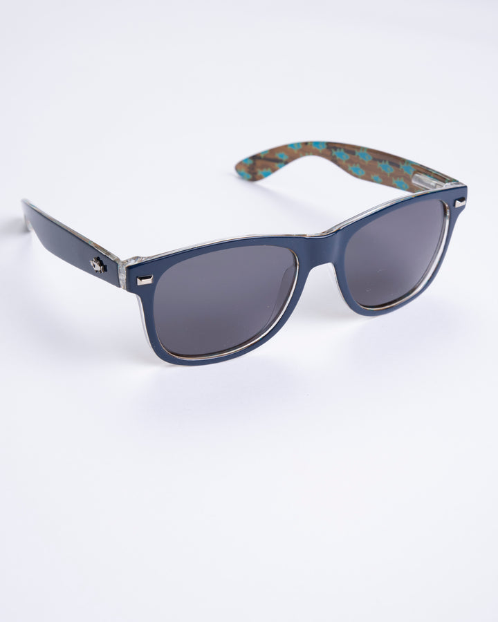 "The Deckhands" Midnight Blue Sunglasses- Black Lens