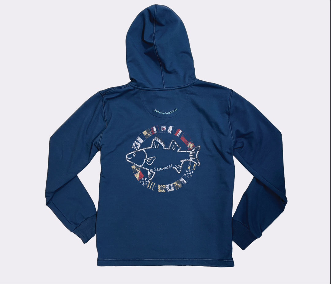 Nautical Flags Henley Hoodie