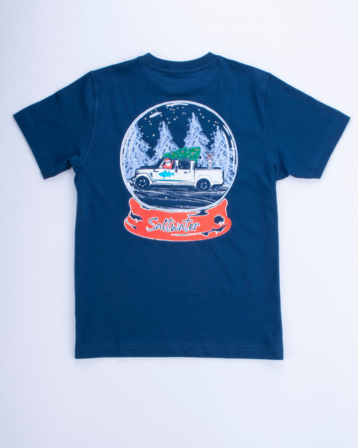 Santa Snow Globe Short Sleeve Tee