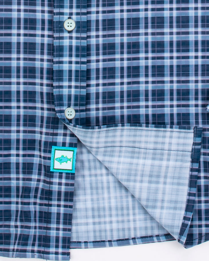 Youth BreezeTech™ Button Down-Blue Haven