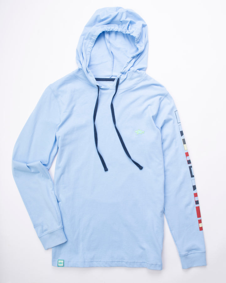 Montauk Nautical Vintage Hoodie Tee
