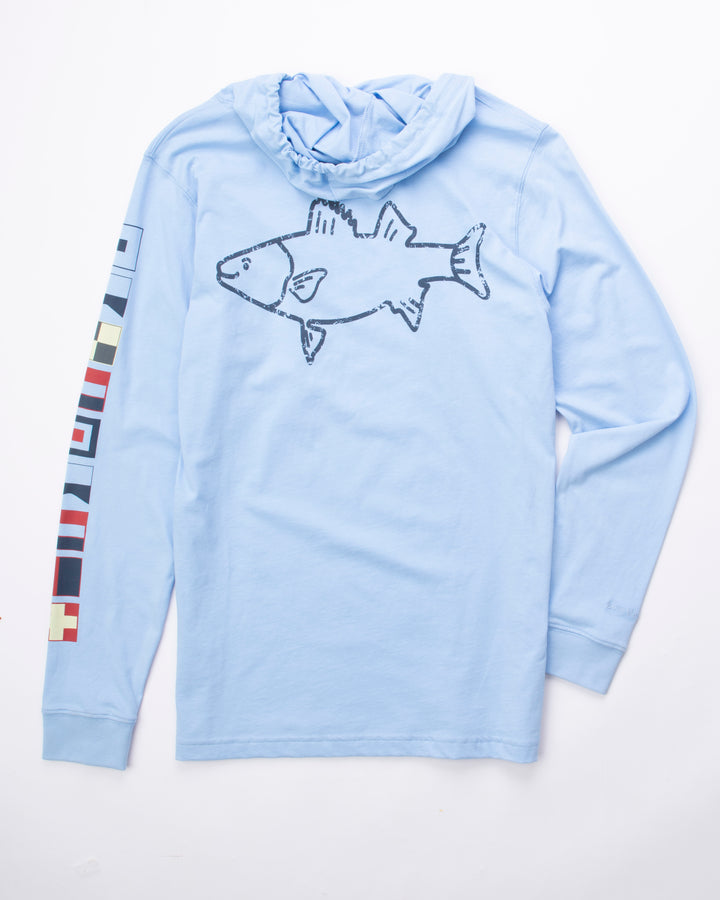 Montauk Nautical Vintage Hoodie Tee