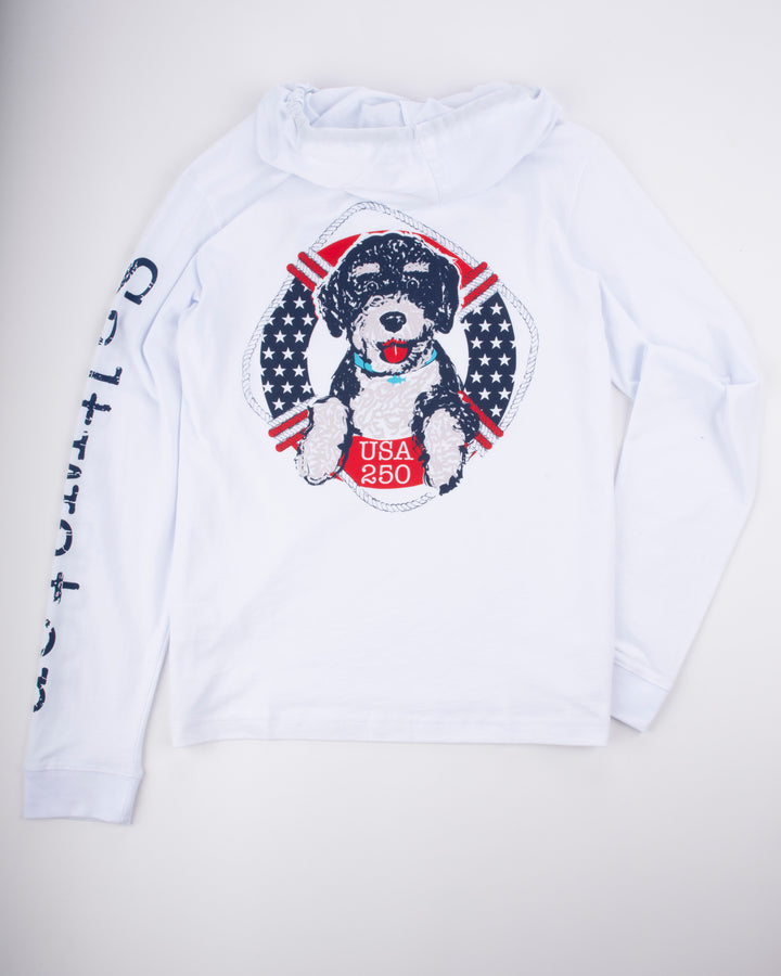 Limited Edition- Montauk All-American Blue Dog Hoodie
