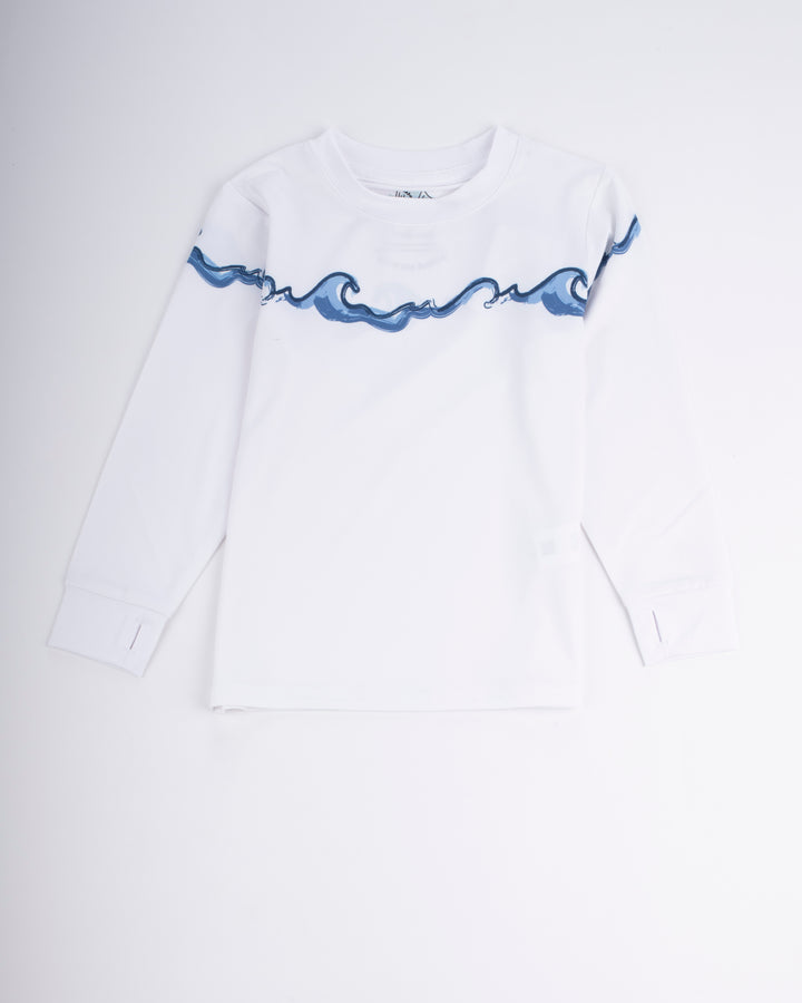 Youth All-Day Waves Performance Long Sleeve