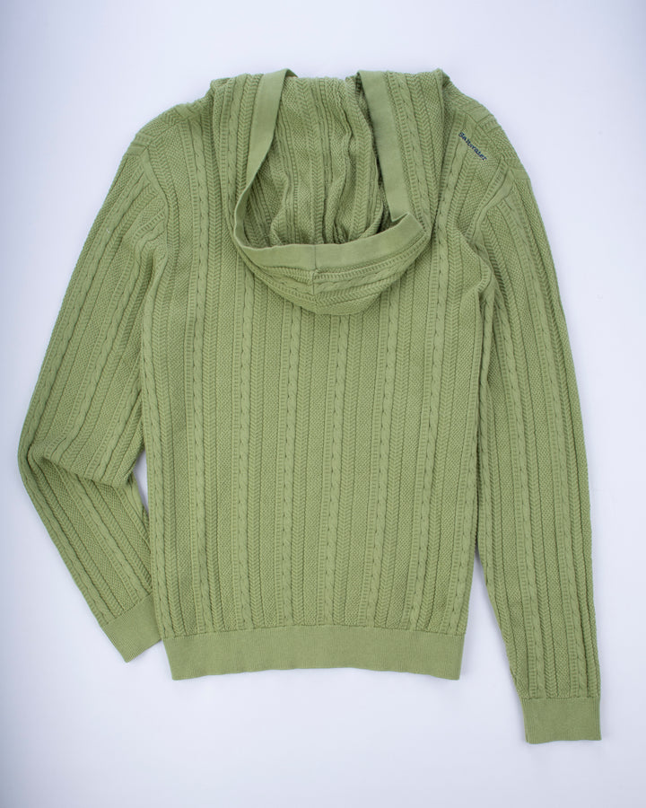 Cable Knit Henley Hoodie