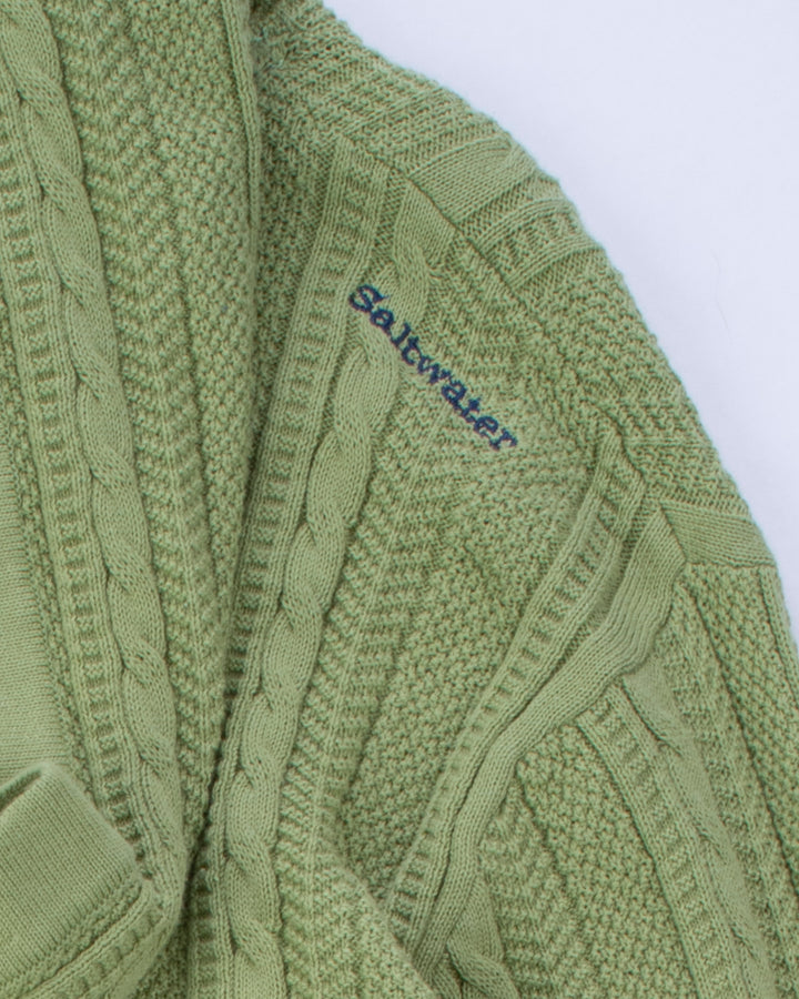 Cable Knit Henley Hoodie