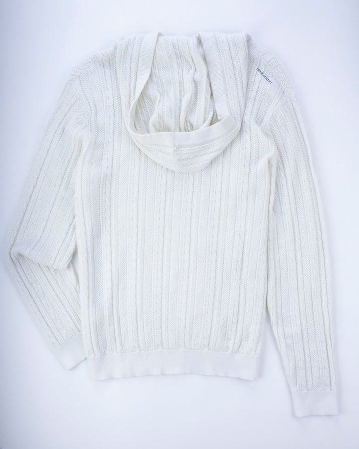 Cable Knit Henley Hoodie