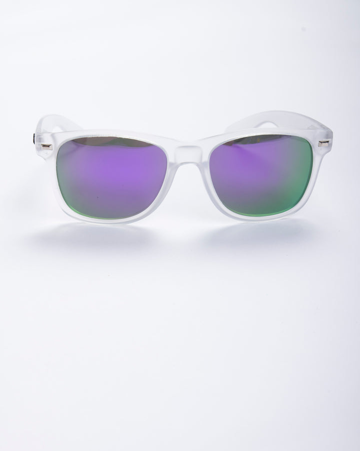 Montauk Frosted Sunglasses- Purple Lens