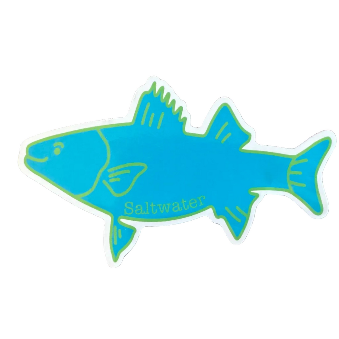 The Saltwater Fish Logo Sticker