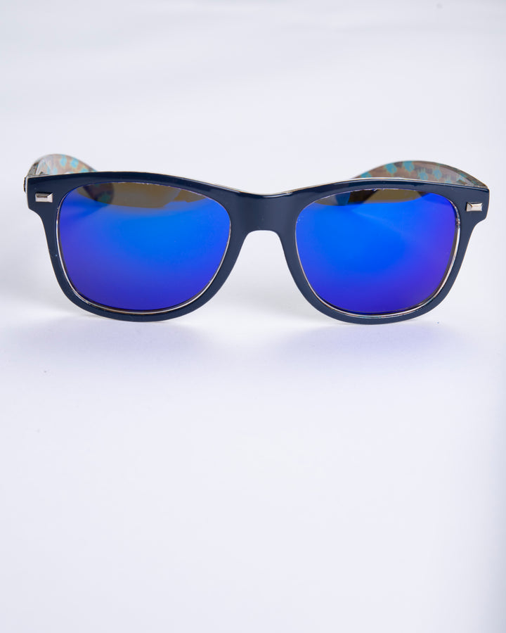"The Deckhands" Midnight Blue Sunglasses- Blue Lens