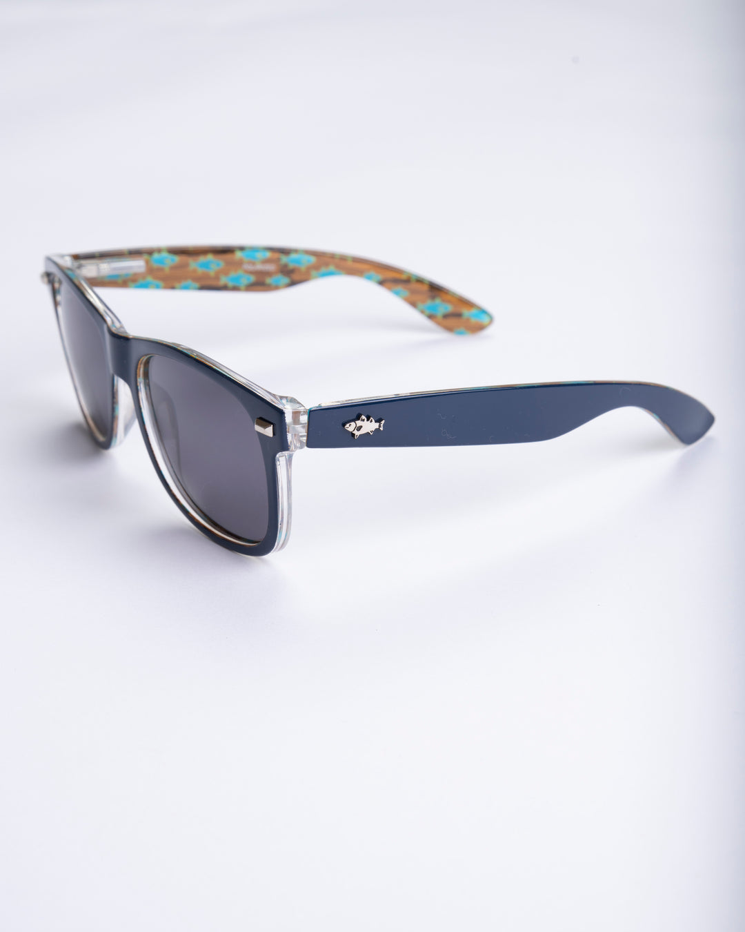 "The Deckhands" Midnight Blue Sunglasses- Black Lens