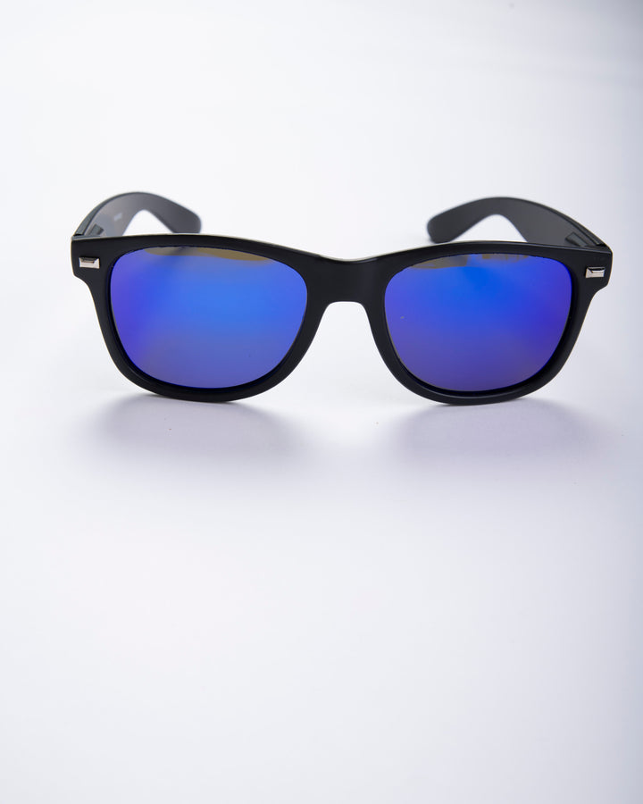 Montauk Matte Black Sunglasses - Blue Lens