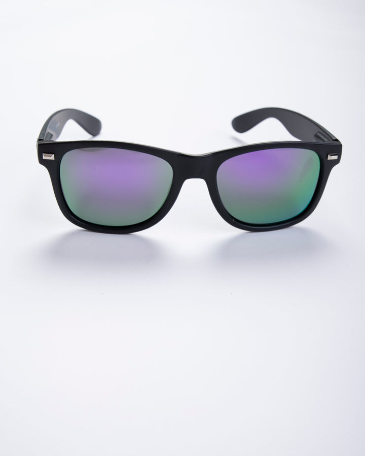 Montauk Matte Black - Purple Lense