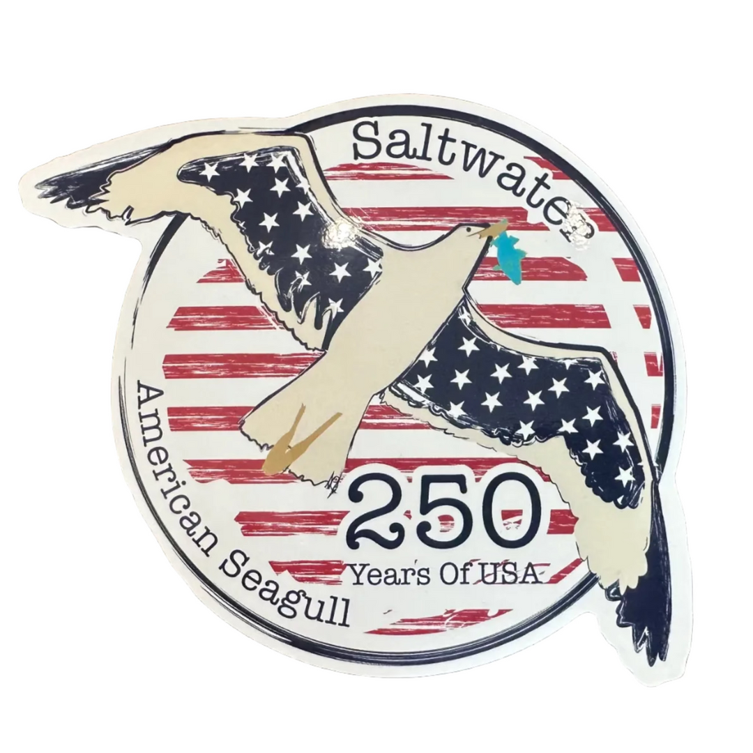America 250 Seagull Sticker