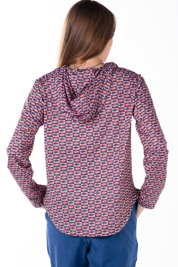 Womens Stars &amp; Stripers Performance Hoodie