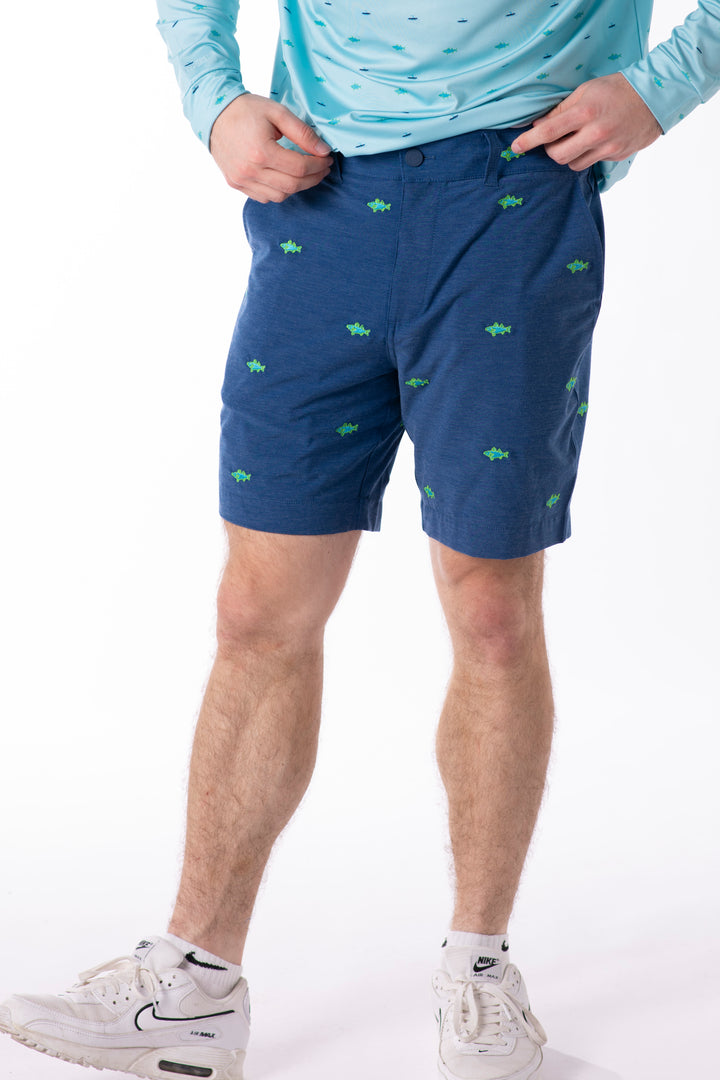 Beach to Boat School of Fish Shorts
