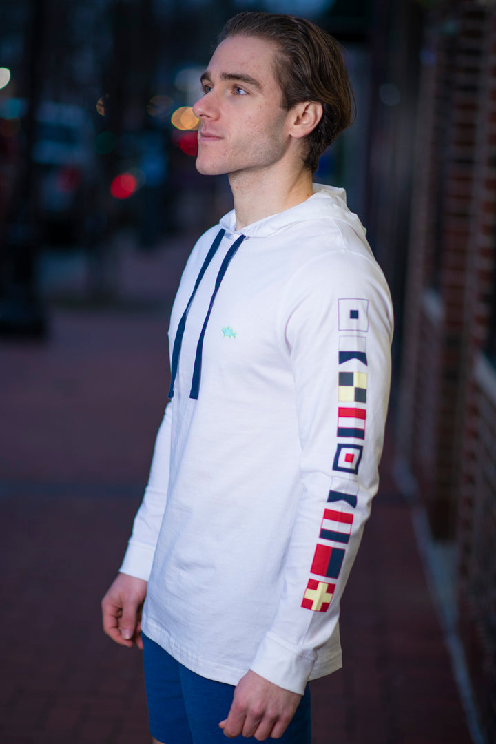 Montauk Nautical Vintage Hoodie Tee