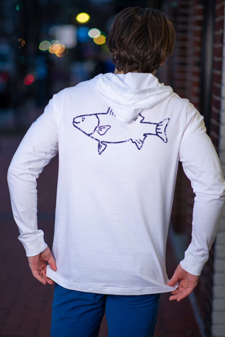 Montauk Nautical Vintage Hoodie Tee
