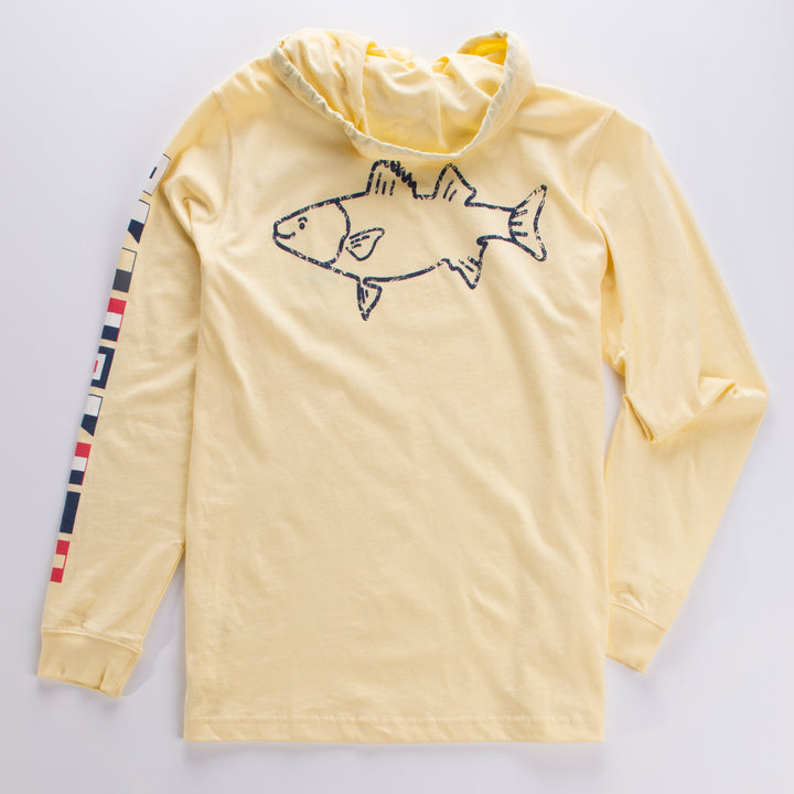 Montauk Nautical Vintage Hoodie Tee