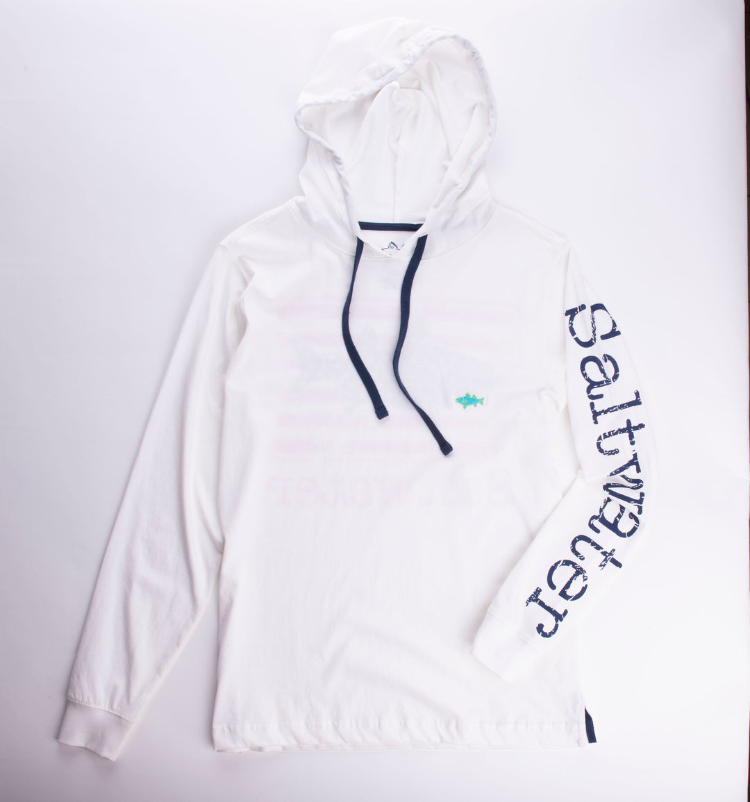Montauk USA Flag Hoodie Tee